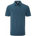 PING Geo Camo męskie polo, blue fusion multi