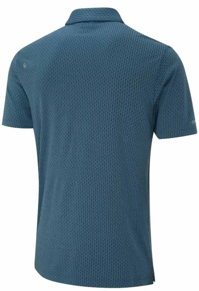 PING Geo Camo męskie polo, blue fusion multi