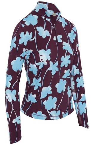 Callaway Stemmed Floral Sun Protection damski top, potent purple
