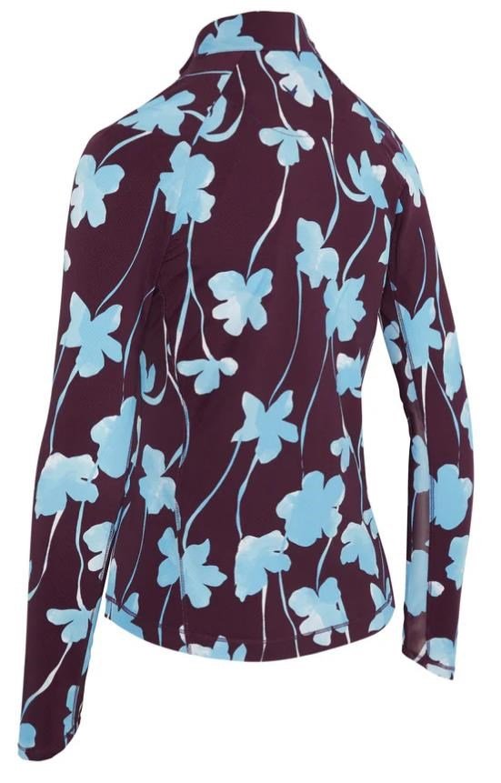 Callaway Stemmed Floral Sun Protection damski top, potent purple