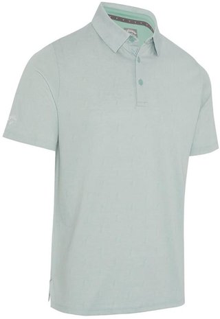 Callaway Chev Twill Jacquard męskie polo, aquifer