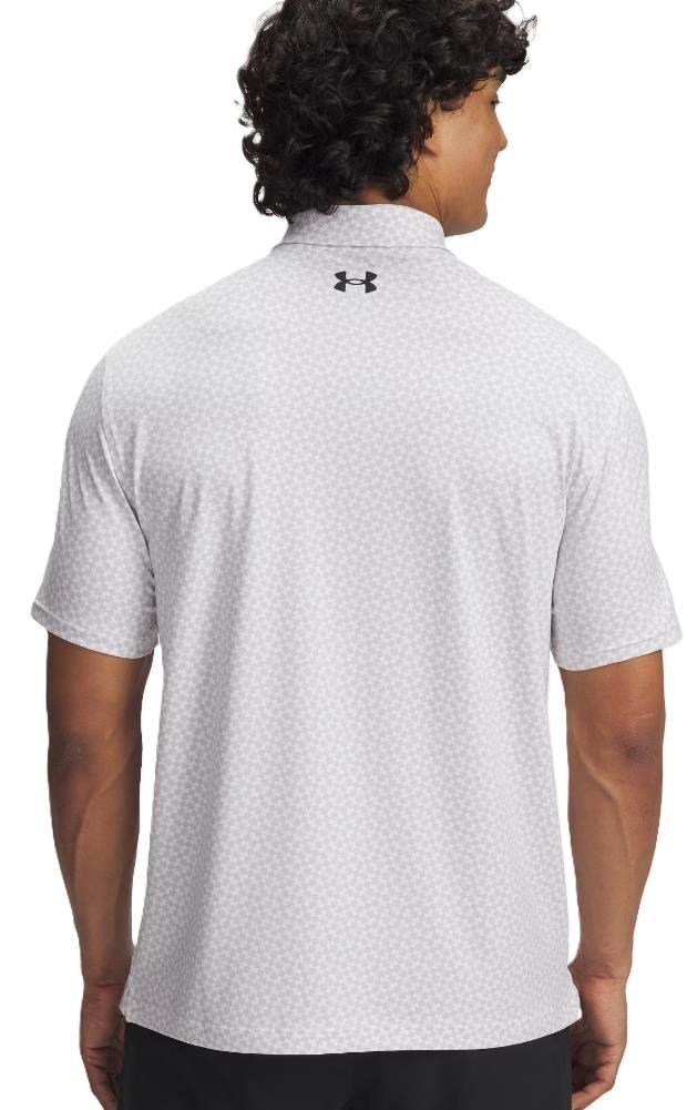 Under Armour T2G Printed męskie polo, biało/szara