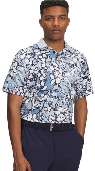Under Armour Drive Chill Printed męskie polo, blue calm/midnight navy