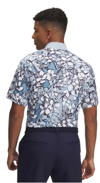 Under Armour Drive Chill Printed męskie polo, blue calm/midnight navy