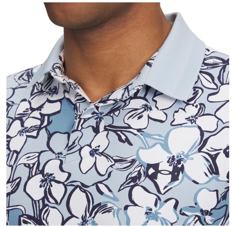 Under Armour Drive Chill Printed męskie polo, blue calm/midnight navy