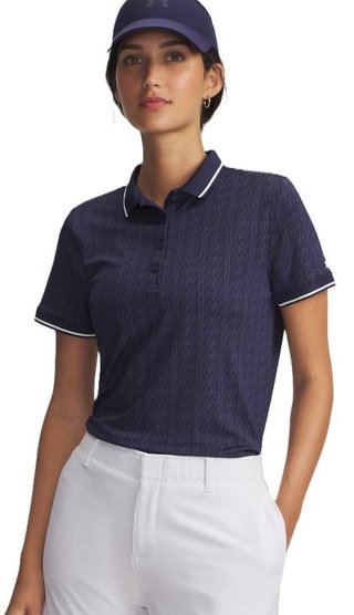 Under Armour Playoff Jacquard damskie polo, granatowe