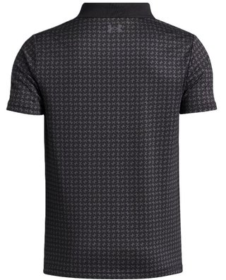 Under Armour Matchplay Printed dziecięce polo, black/castlerock