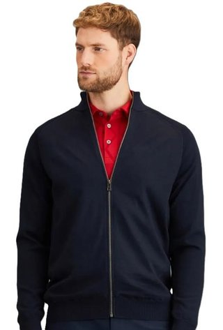 Ping Murphy Lined full zip męski sweter, granatowy