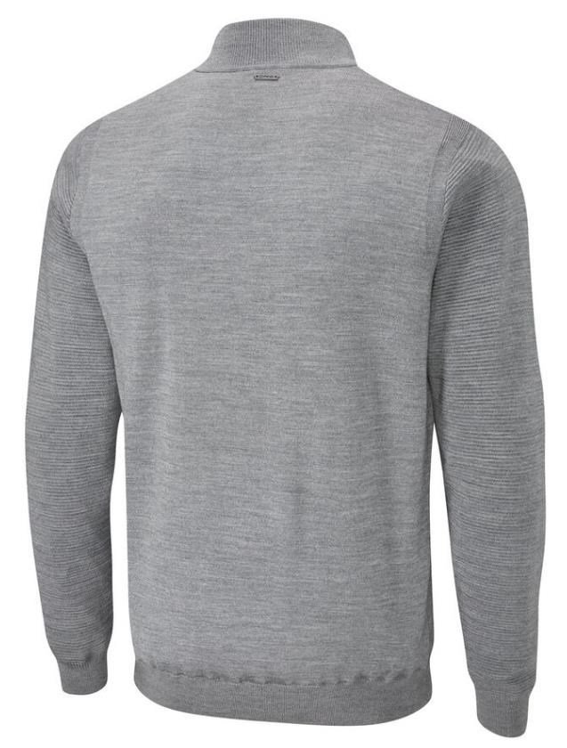 Ping Croy Lined Half Zip męski sweter, french grey marl