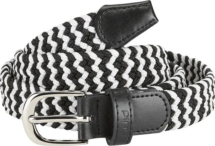 PING Stretch Webbing damski pasek, czarno/biały