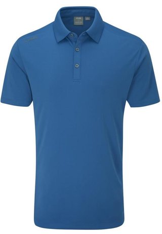 PING Lindum męskie polo, tidal blue