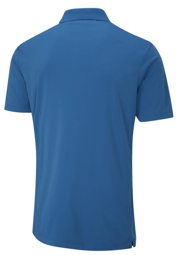 PING Lindum męskie polo, tidal blue