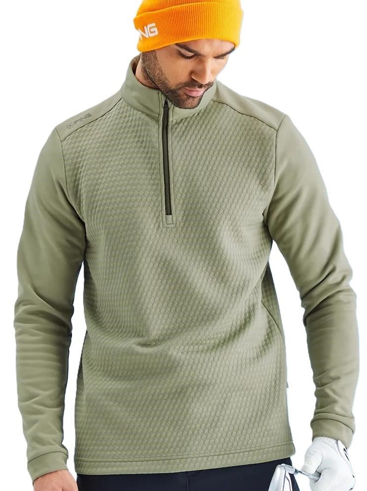 Ping Nolan Quarter Zip Fleece męska bluza, lichen