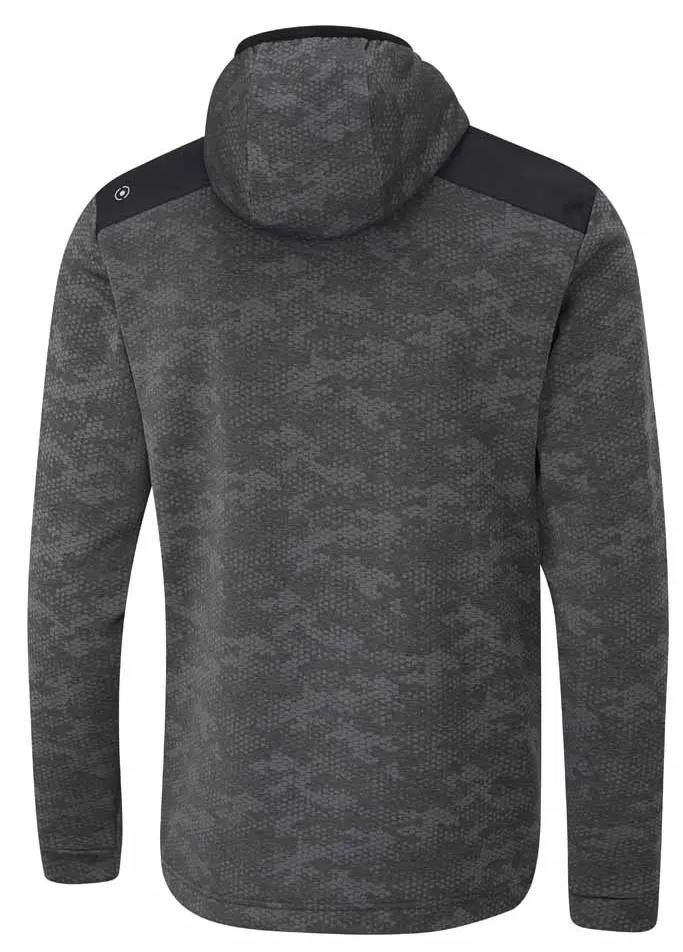 Ping Nexa Hooded half zip fleece męska bluza, czarna