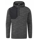 Ping Nexa Hooded half zip fleece męska bluza, czarna
