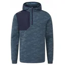 Ping Nexa Hooded half zip fleece męska bluza, blue fusion/navy