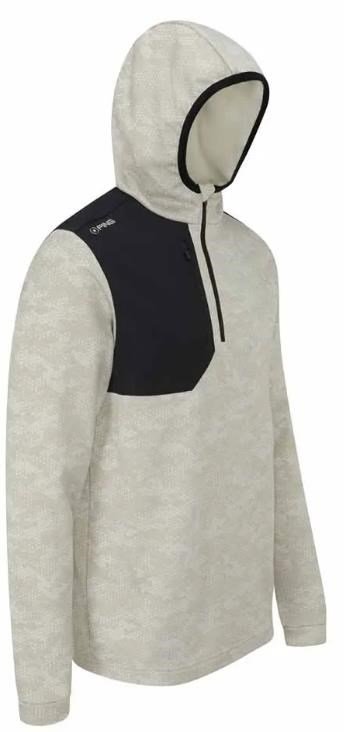 Ping Nexa Hooded half zip fleece męska bluza, willow/black