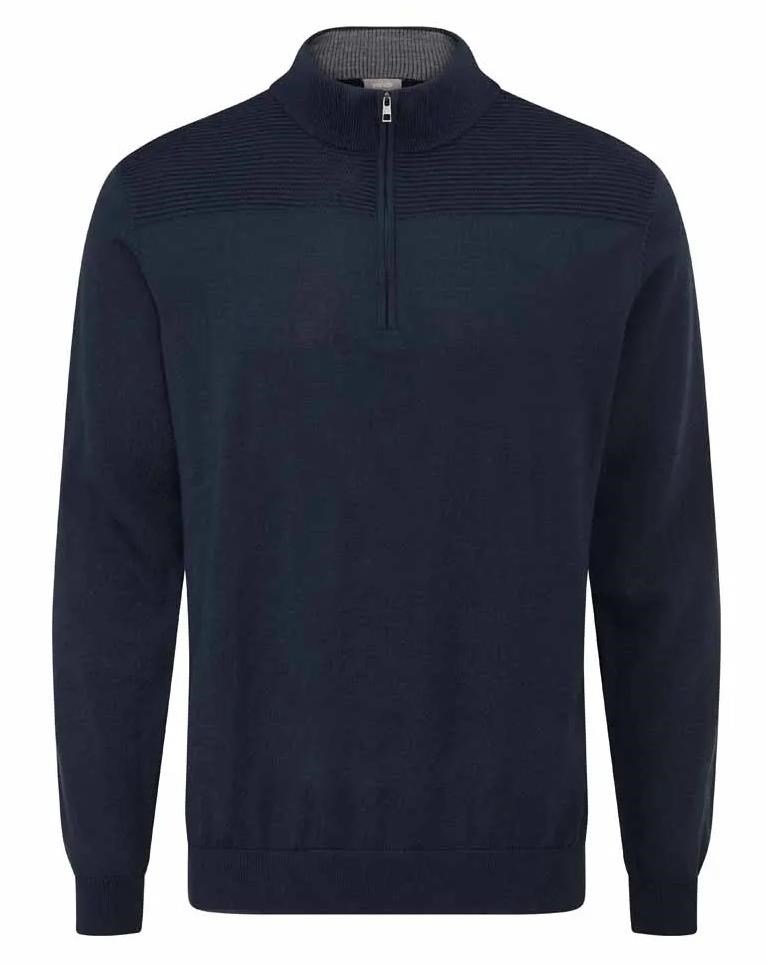 Ping Dorset Quarter zip męski sweter, granatowy