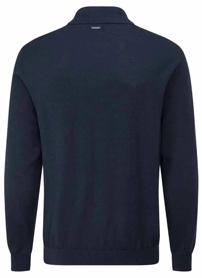 Ping Dorset Quarter zip męski sweter, granatowy
