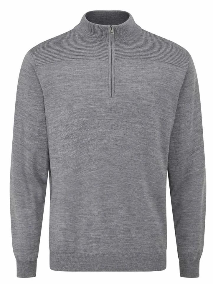 Ping Dorset Quarter zip męski sweter, szary