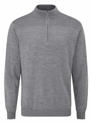 Ping Dorset Quarter zip męski sweter, szary