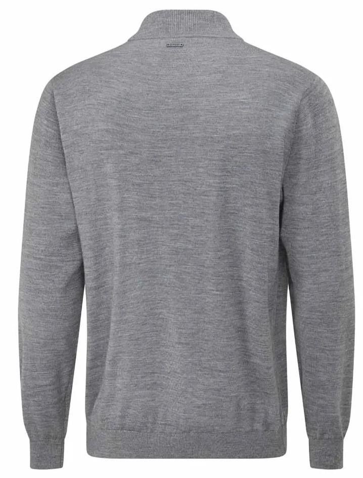 Ping Dorset Quarter zip męski sweter, szary