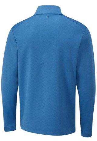 Ping Bexton half Zip fleece męska bluza, tidal blue multi