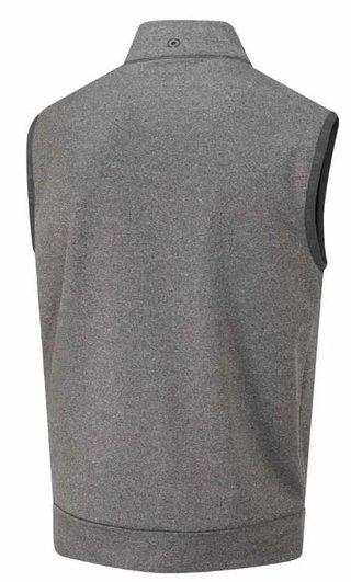 Ping Aiden Hybrid fleece męska kamizelka polarowa, asphalt marl/black