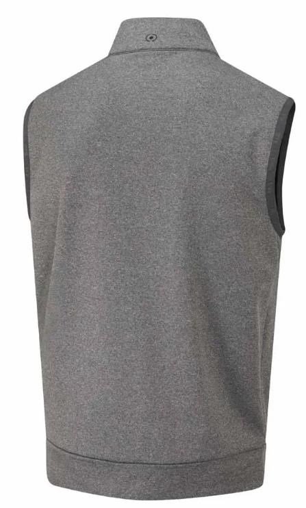 Ping Aiden Hybrid fleece męska kamizelka polarowa, asphalt marl/black