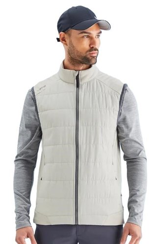 Ping Aiden Hybrid fleece męska kamizelka polarowa, willow marl/willow