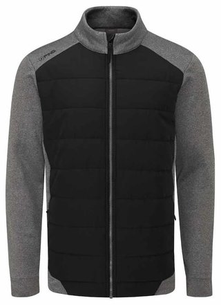 Ping Aiden Hybrid fleece męska kurtka, asphalt marl/black
