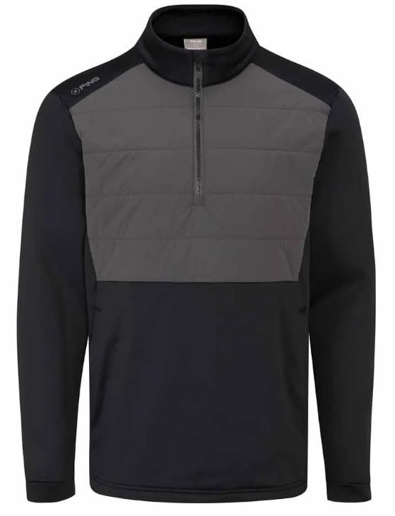 Ping Astbury fleece męska kurtka, czarno/szara
