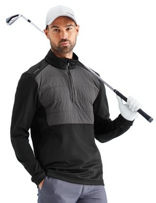 Ping Astbury fleece męska kurtka, czarno/szara