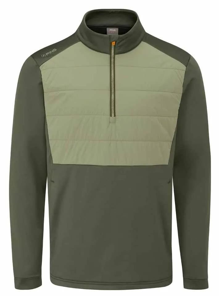 Ping Astbury fleece męska kurtka, dark olive/lichen