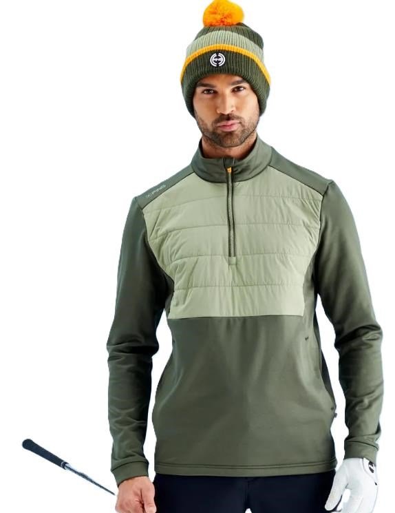 Ping Astbury fleece męska kurtka, dark olive/lichen