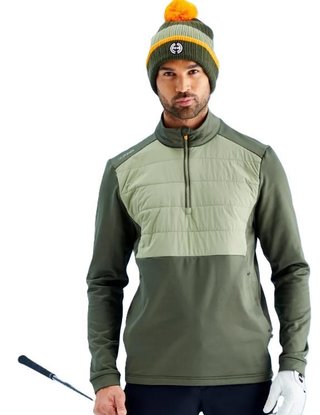 Ping Astbury fleece męska kurtka, dark olive/lichen