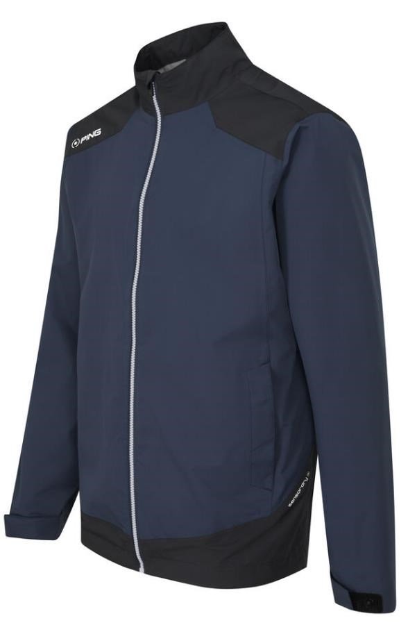Ping AquaDrive Waterproof męska kurtka wodoodporna, oxford blue/black