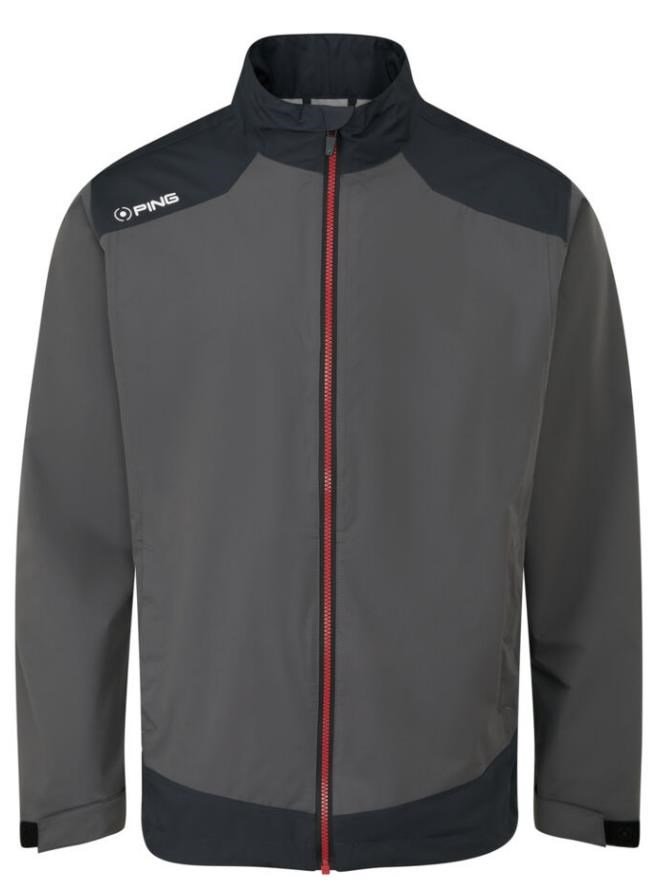 Ping AquaDrive Waterproof męska kurtka wodoodporna, czarno/szara