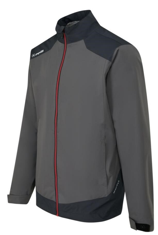 Ping AquaDrive Waterproof męska kurtka wodoodporna, czarno/szara