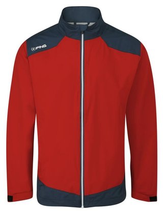 Ping AquaDrive Waterproof męska kurtka wodoodporna, classic red/oxford blue