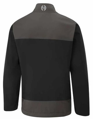 Ping AquaDrive Half-Zip waterproof męska kurtka wodoodporna, black/asphalt