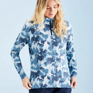 Ping Jasmine Printed long Sleeve damski top, navy multi