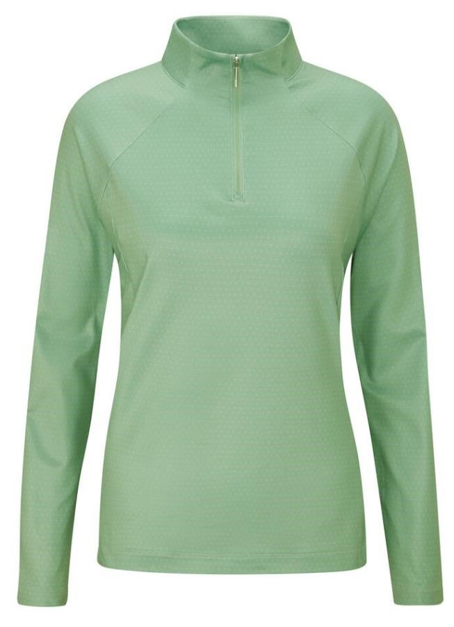 Ping Jasmine Printed long Sleeve damski top, eucalyptus multi