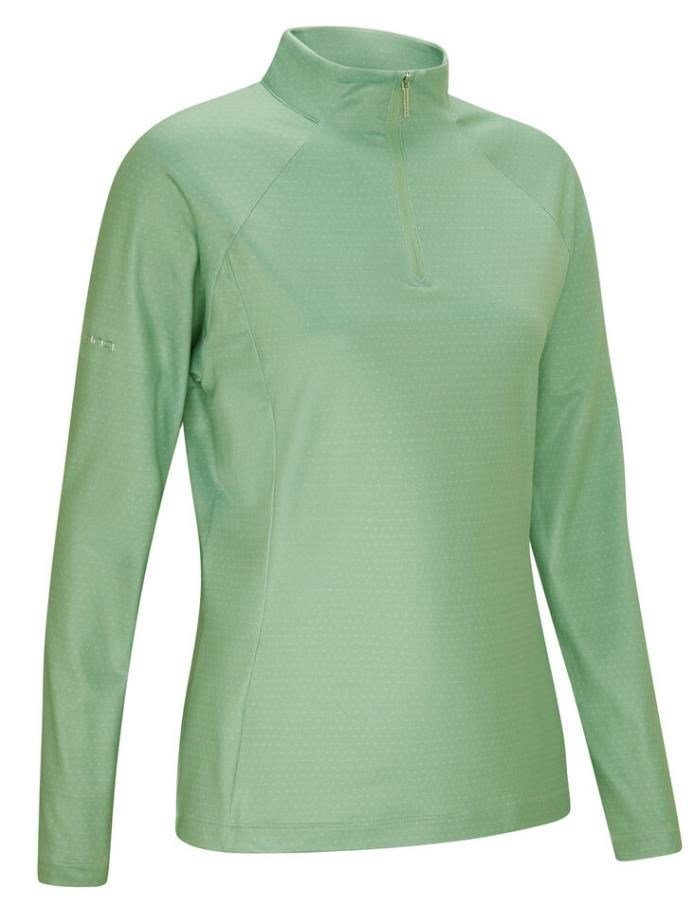 Ping Jasmine Printed long Sleeve damski top, eucalyptus multi