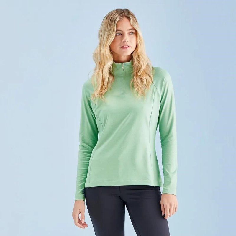 Ping Jasmine Printed long Sleeve damski top, eucalyptus multi