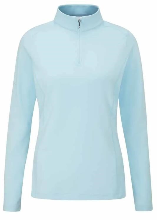 PING Aveline Half Zip damska bluza, crystal blue