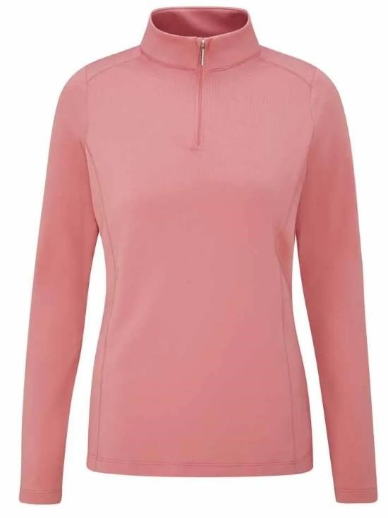 PING Aveline Half Zip damska bluza, muted pink