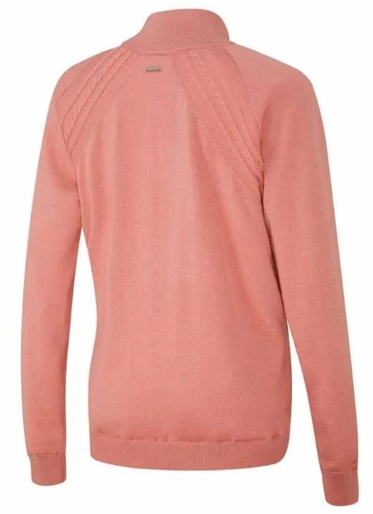 Ping Melodie Half-zip lined damski sweter, muted pink