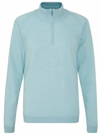 Ping Melodie Half-zip lined damski sweter, opal