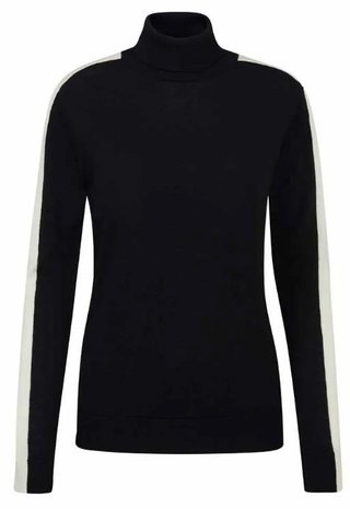 Ping Lockett Roll neck damski sweter, black/chalk